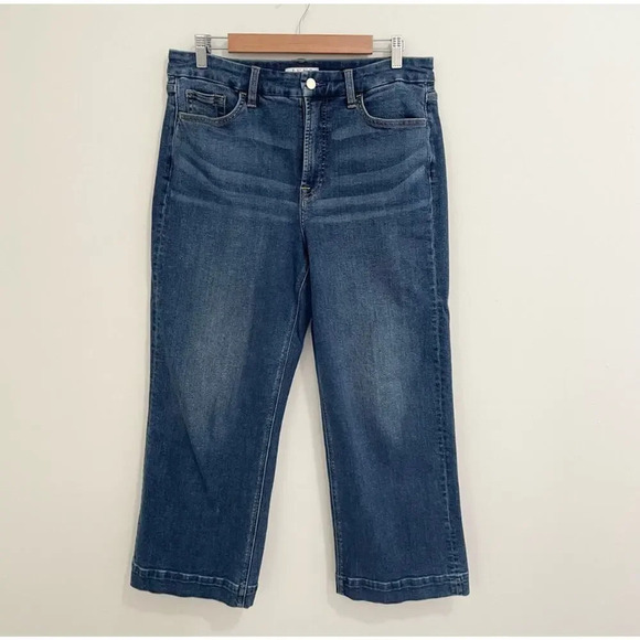 Jen7 7 For All Mankin Wide Leg Cropped Jeans - Picture 1 of 7